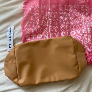 BNWT Pumpkin Spice Large Stoney Clover Lane Pouch + reusable bag